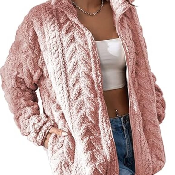 Dokotoo Women's Winter Fleece Pocket Jacket - Picture 1 of 6